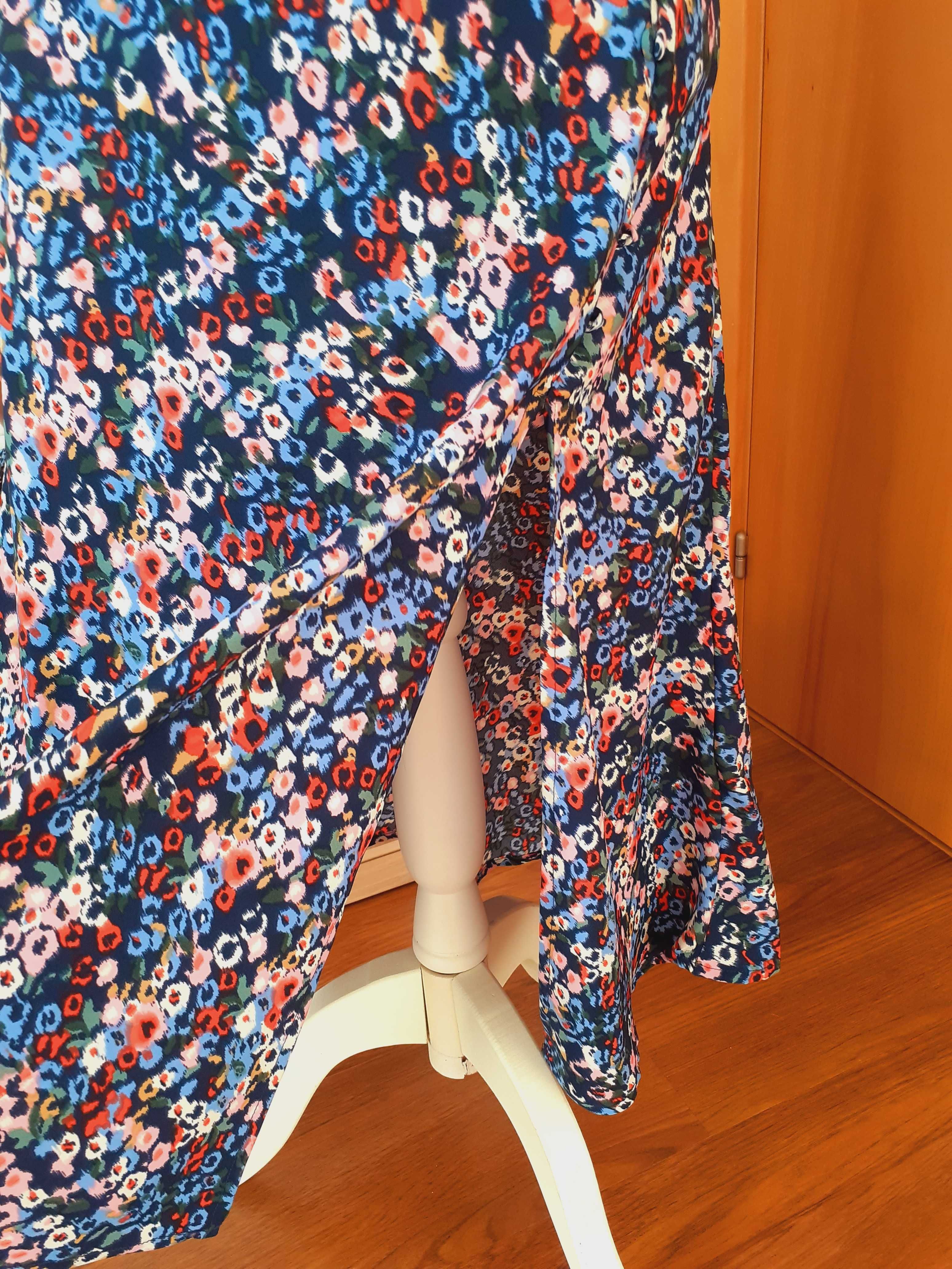 Vestido azul floral Vilanova