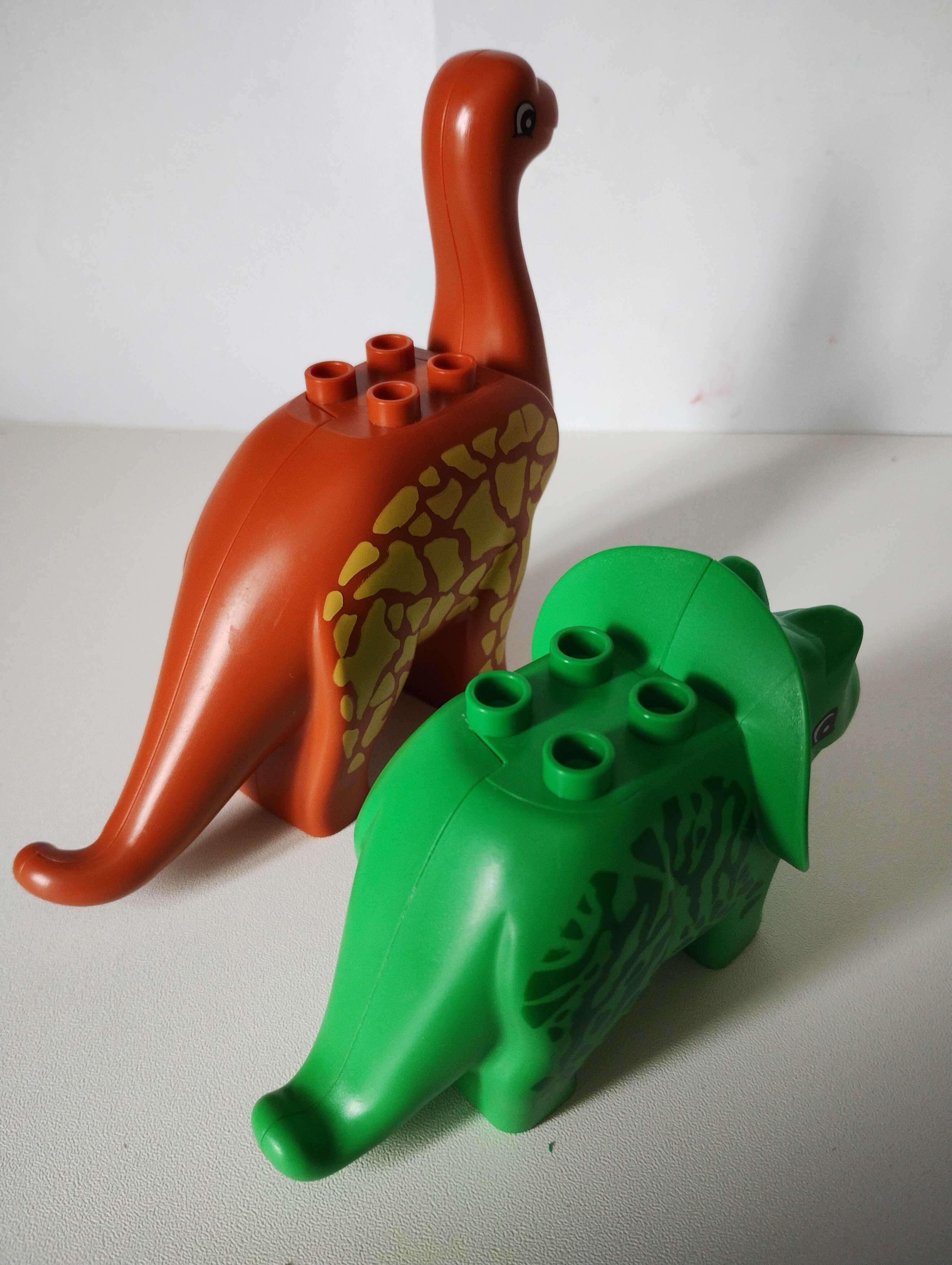2 dinozaury jak LEGO Duplo Brontozaur i Triceratops