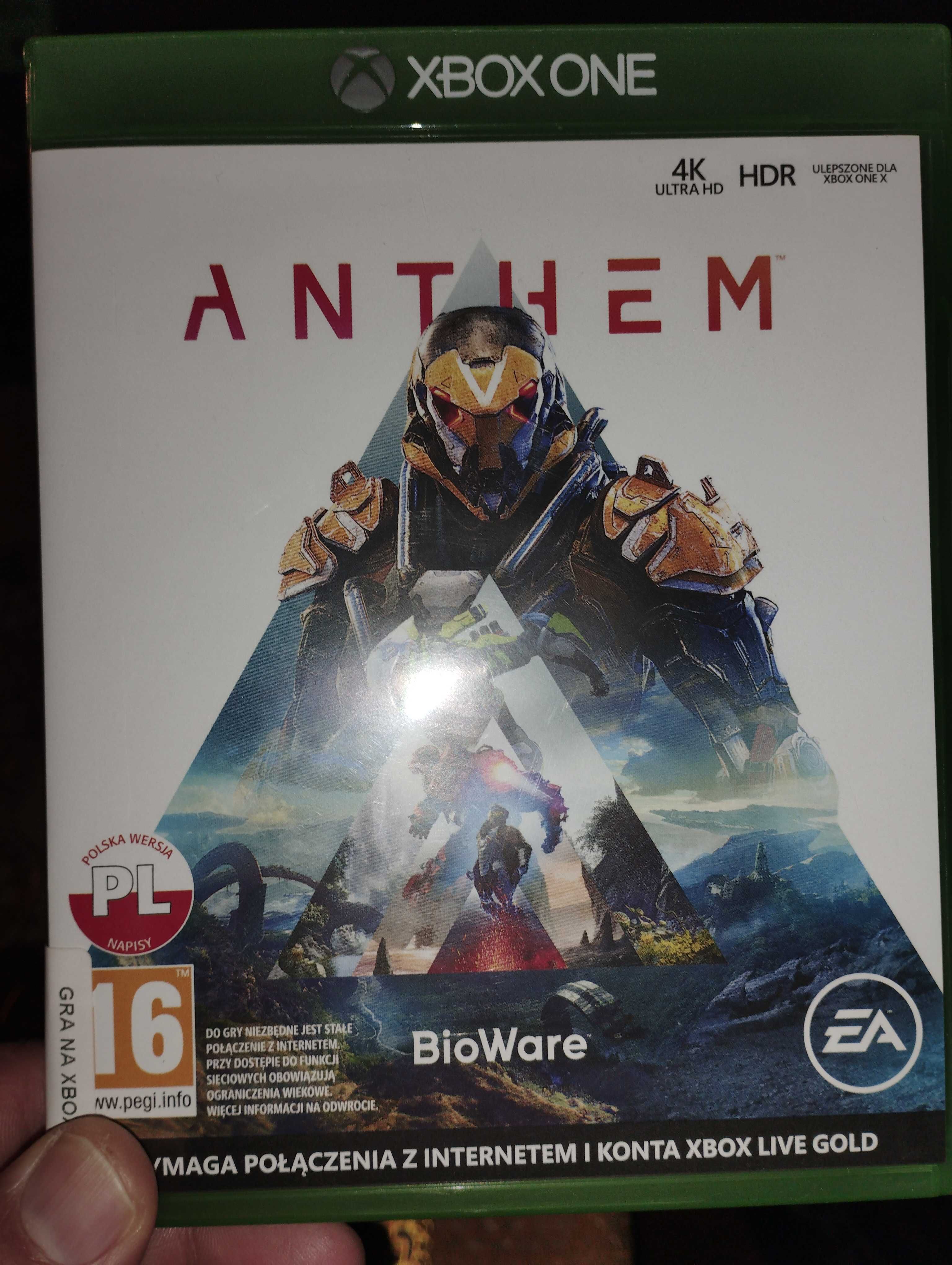 Gra do xbox one oryginalna płyta pt. Anthem.