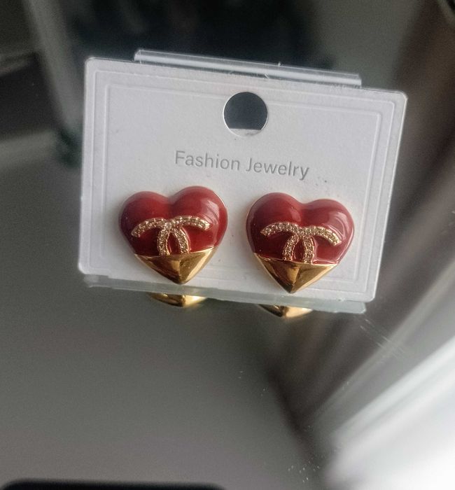 Kolczyki czerwone serca