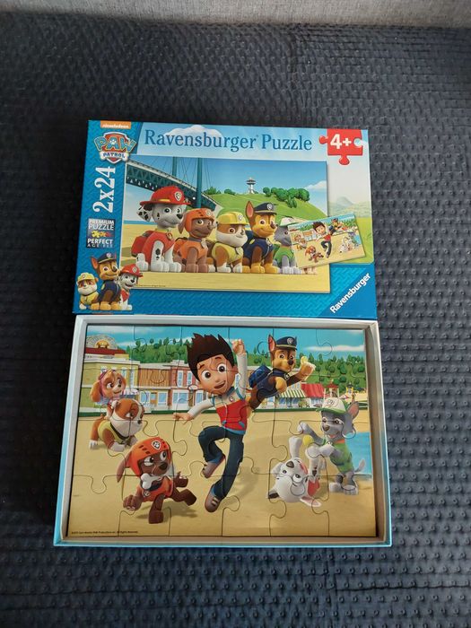 Psi Patrol puzzle Ravensburger 2x24 elementy 26x18cm