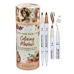 Markery Dwustronne Cieliste Dual-Tip 24 Kolory Peter Pauper Press