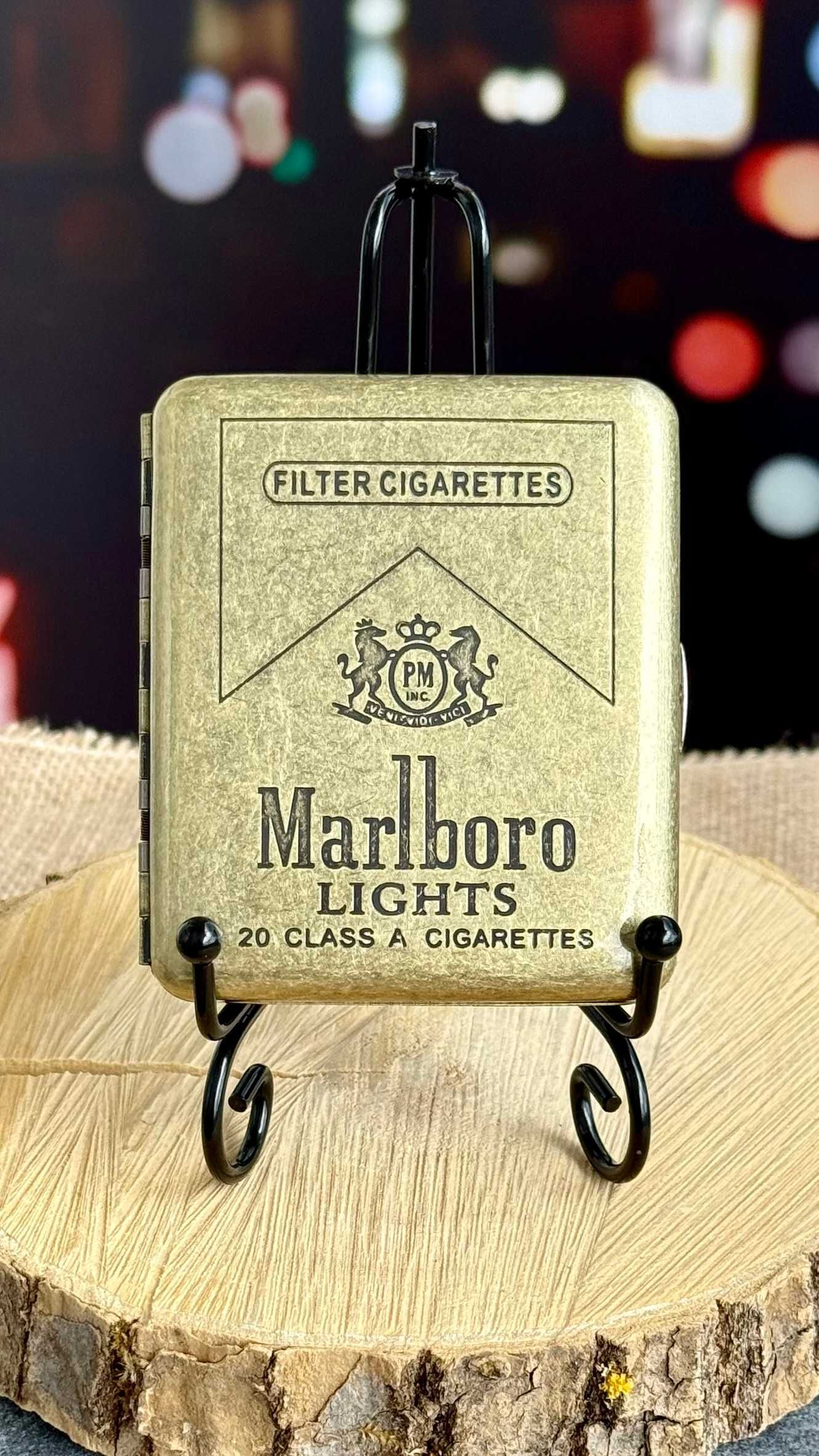 Papierośnica pudełko metalowe retro vintage box Marlboro