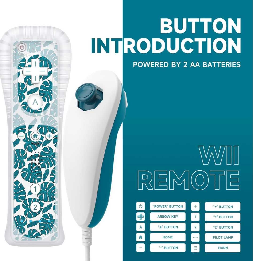Пульт Wii с нунчак. набор из2 контроллеров Wii и 2 нунчаками Wii/Wii U