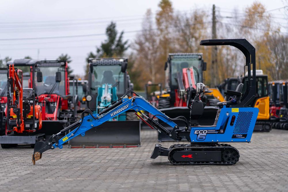 Minikoparka KINGWAY ECO 6 z ramieniem skrętnym