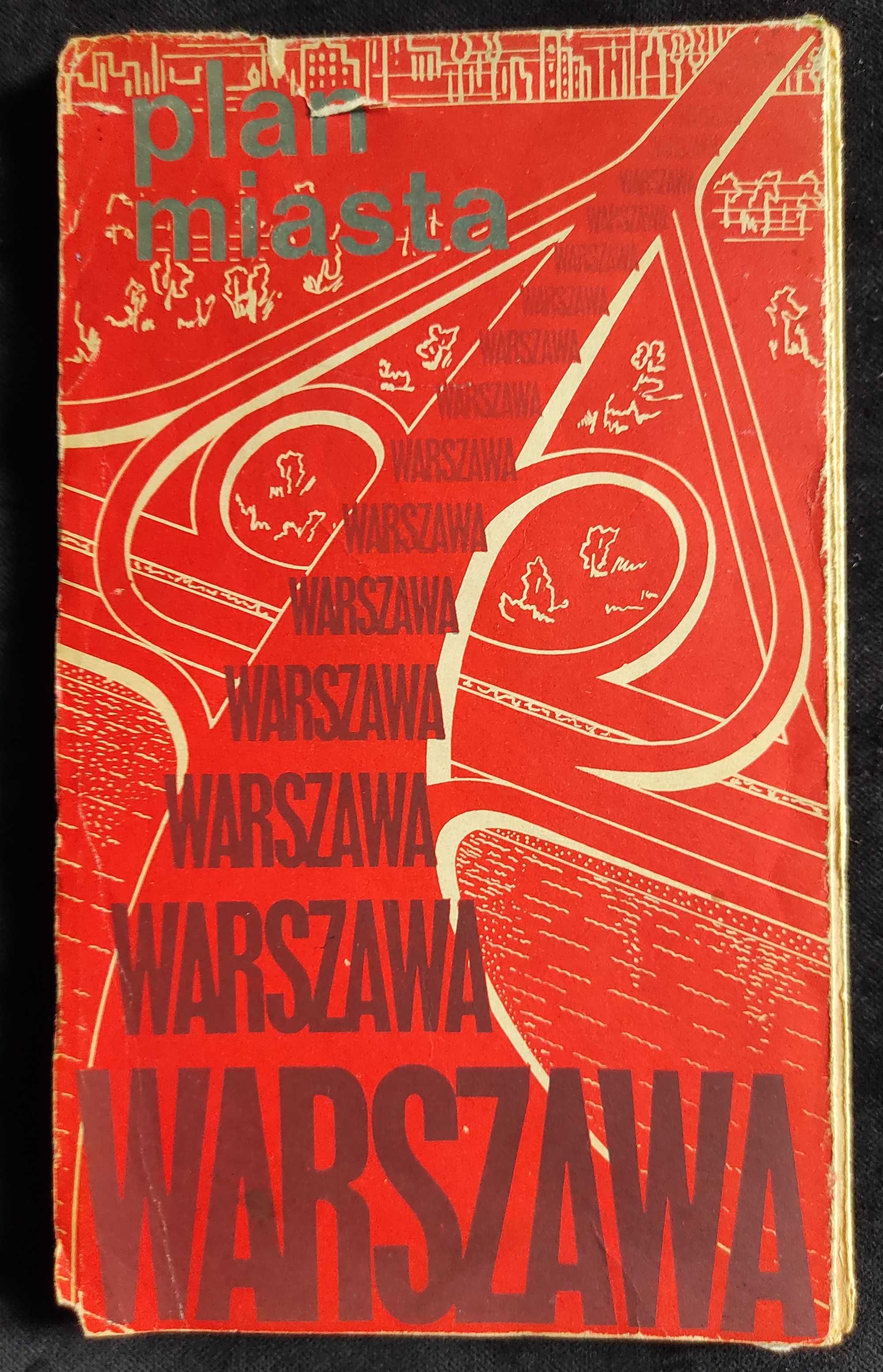 PRL: Mapa plan miasta Warszawa, 1983 r.