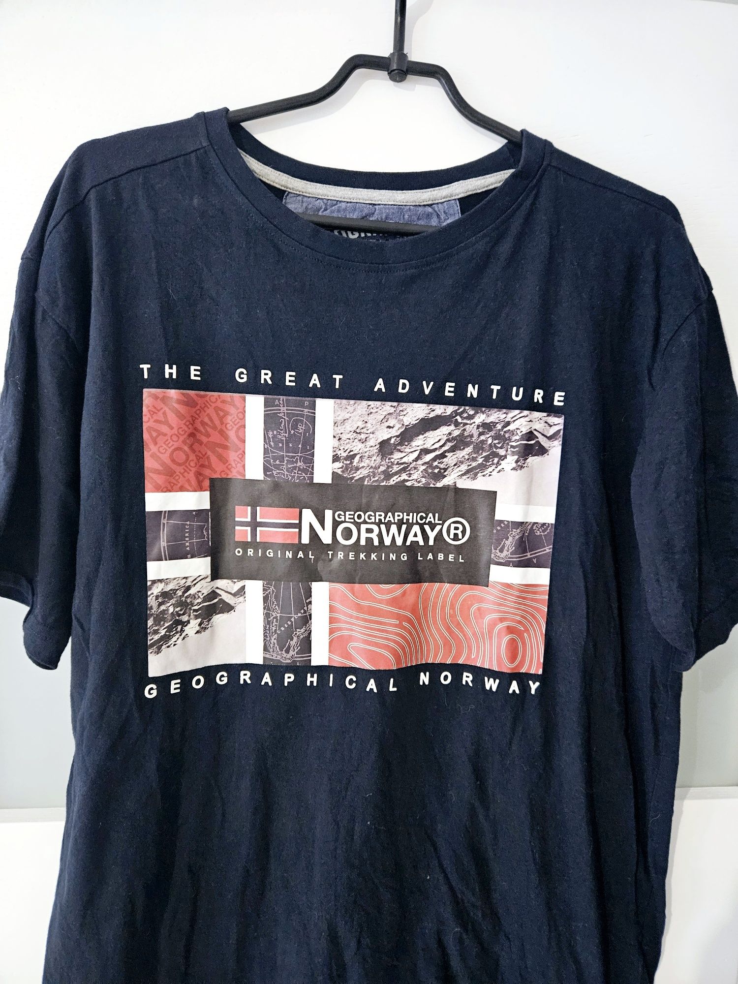 Granatowa koszulka Geographical Norway m 38