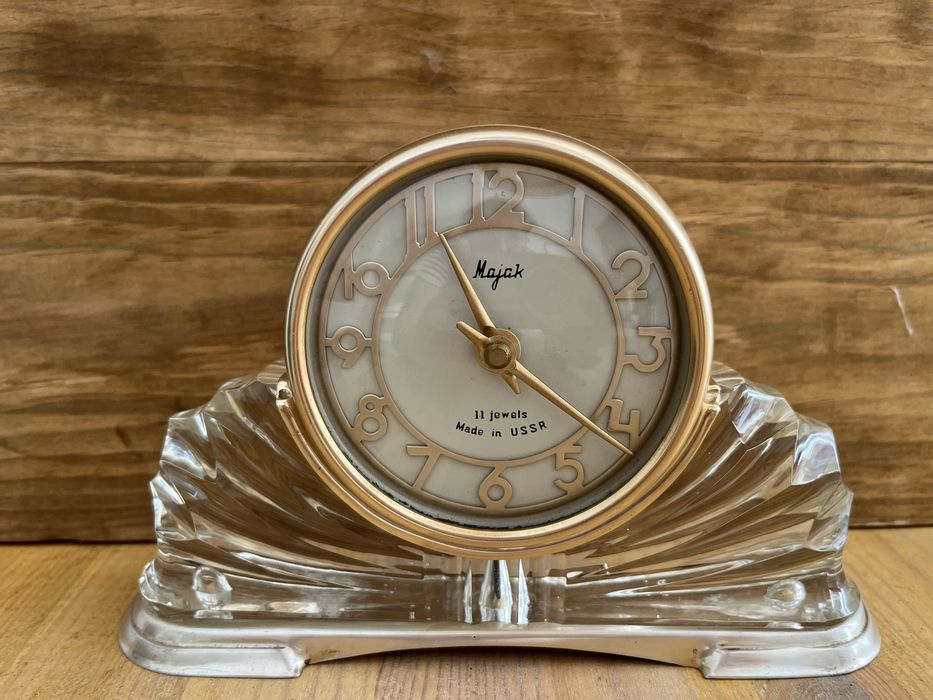 Mechaniczny zegar kominkowy Majak