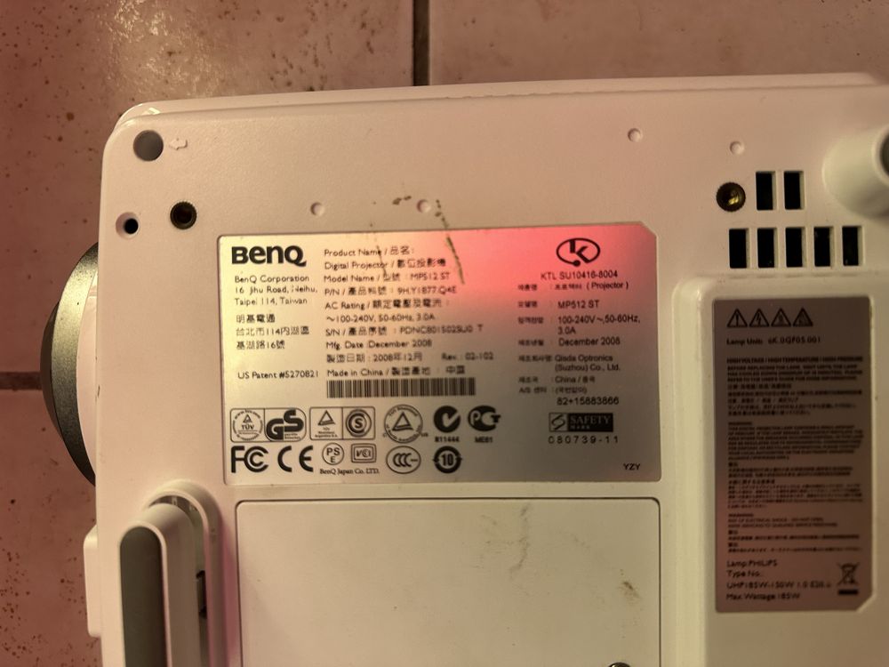 Projector Benq MP512 ST