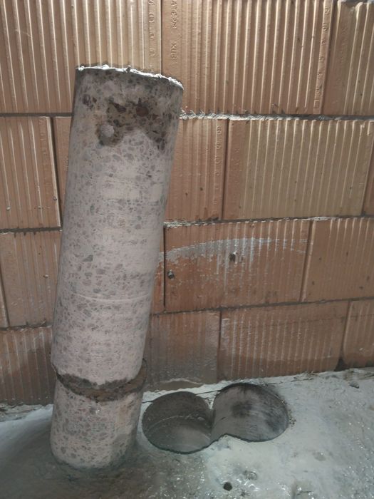 Алмазное сверление отверстий под вытяжку в бетоне Киев и область