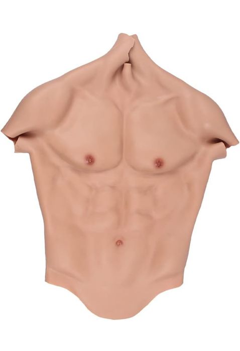 Nowy silikonowy kombinezon sztuczne mięśnie proteza impreza klata