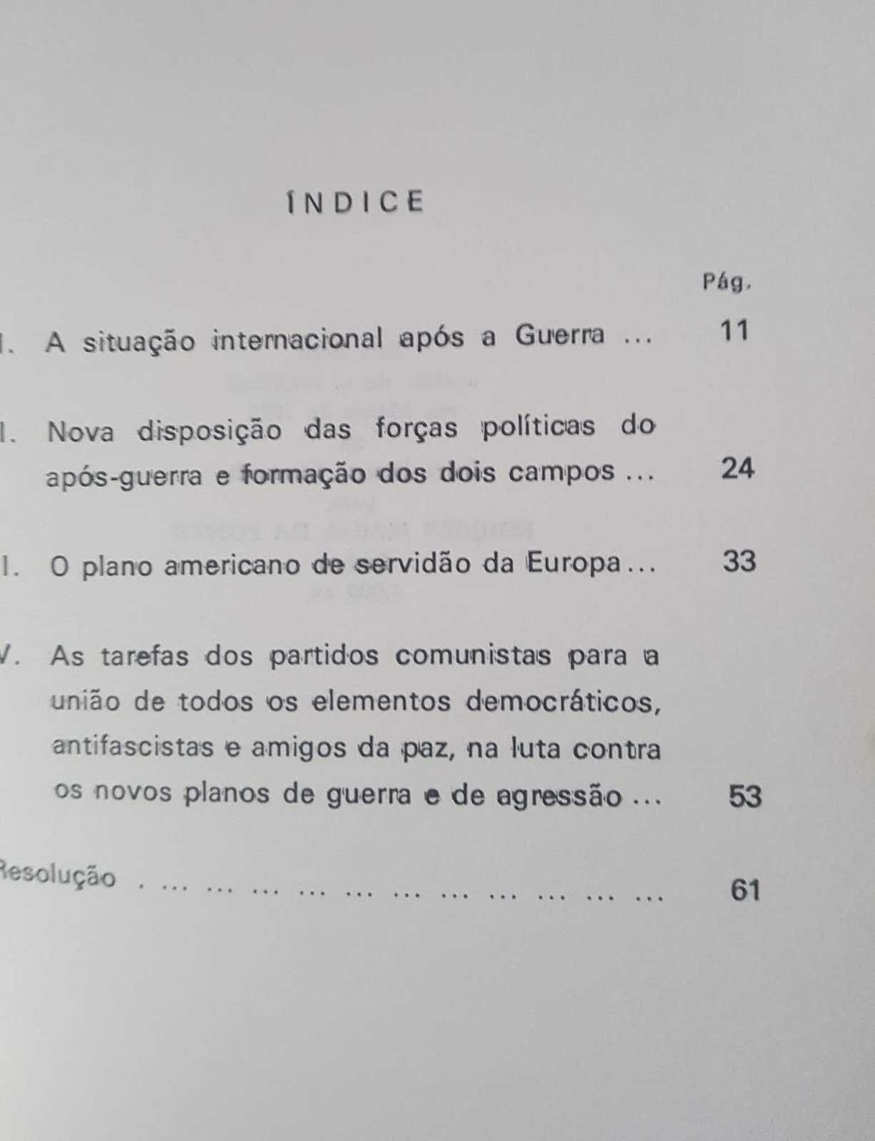 André Jdanov - Relatório sobre a situação internacional