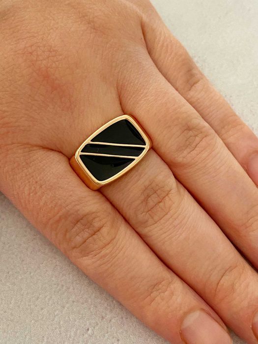 Позолочена Чоловіча Печатка "Орнамент" (Різні Моделі). Позолота