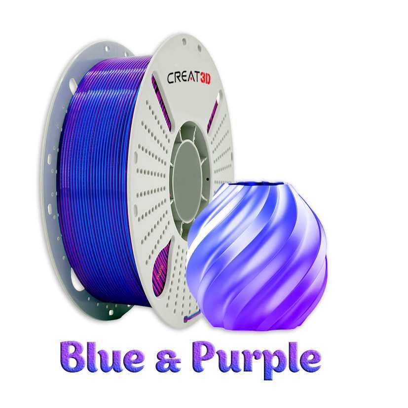 PLA пластик для 3Д принтера,филамент CREAT3D PLA SILK,10кг микс