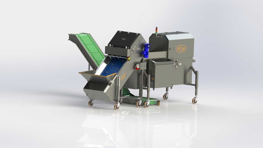 Maszyna do obierania cebuli z łuski stałej