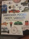 Książka samochody, pociągi, okręty i samoloty.