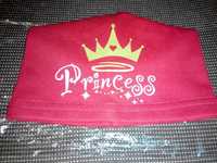 Детская красная шапочка "Princess" Принцесса, шапка Принцеса подарок