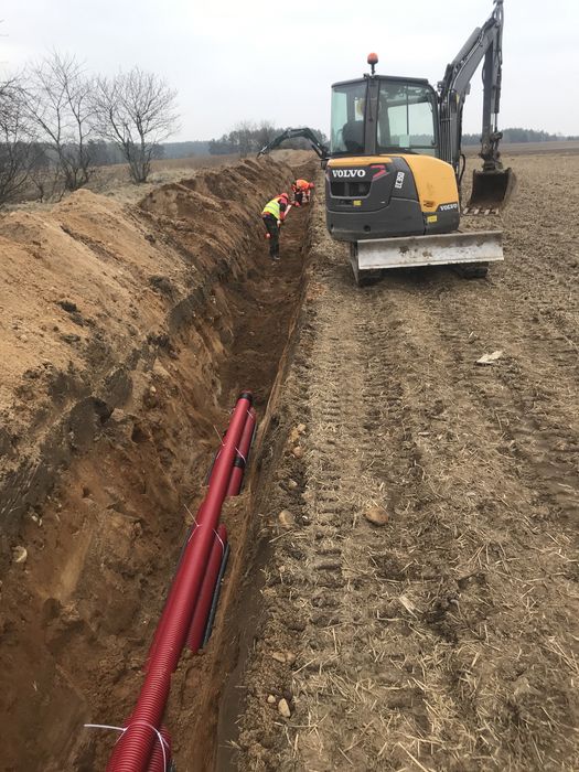 Wynajem minikoparki koparka 3t 5t 9t przebicia prad woda gaz kanaliza