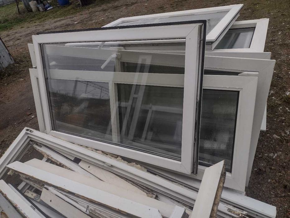 Okna szklarnia skrzydło szyba PCV