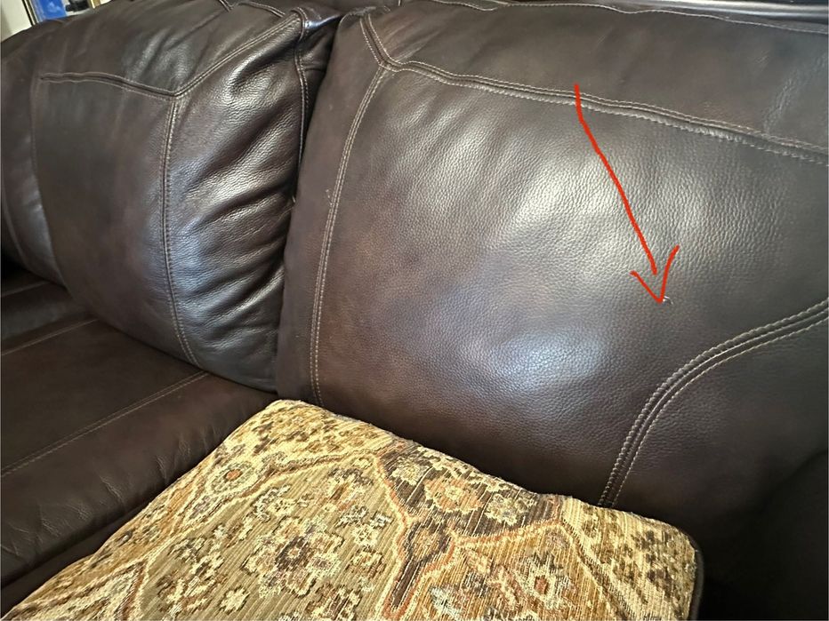 2 sofy rustykalne zestaw wypoczynkowy skóra mellwood Ashley furniture