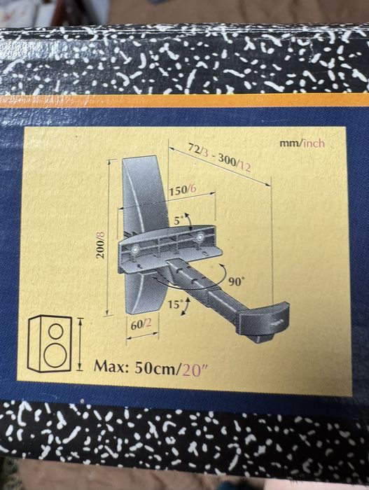 Кронштейн для колонок, кріплення  для акустики Vogels VLB 200 B