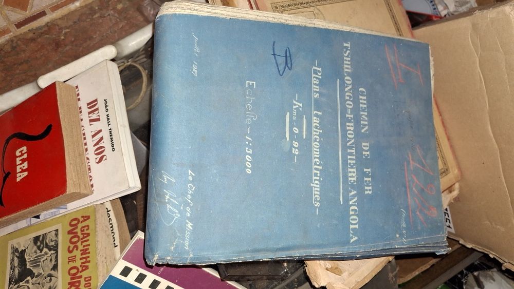 Plano grafico mapas caminhos de ferro Angola 1927