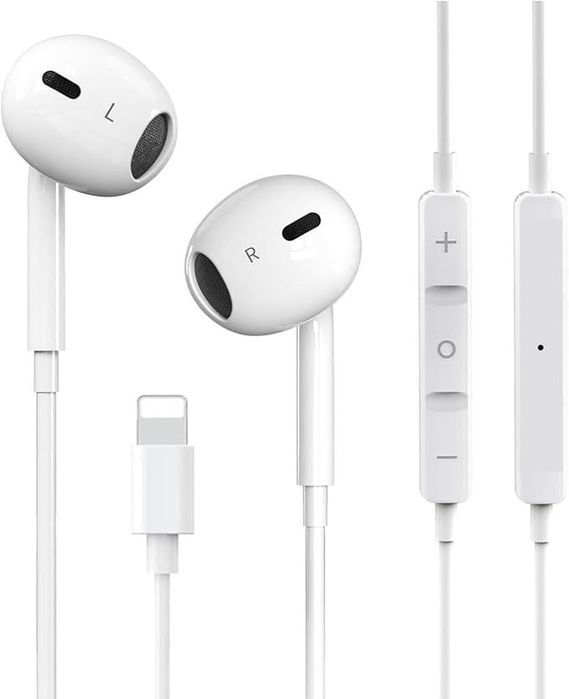 Słuchawki Lightning Mfi Do Iphone – Hifi, Mikrofon, Sterowanie,