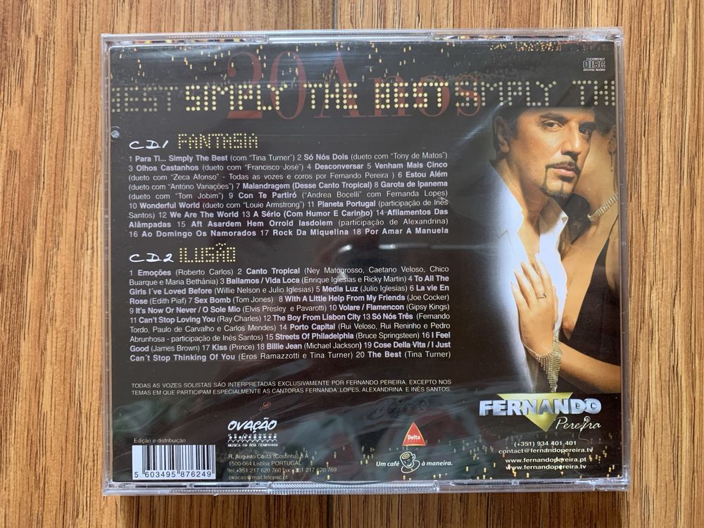 Fernando Pereira - Simply the Best - Edição Limitada - 2 cds - Selado