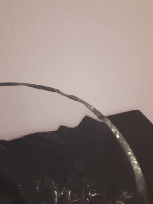 Wazon szklany duży przeźroczysty wysoki