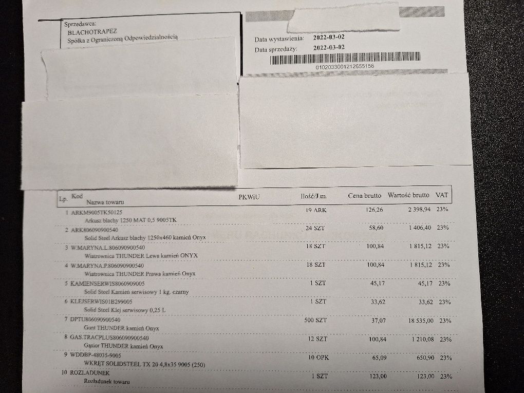 Blachodachówka Gont Thunder Blachotrapez