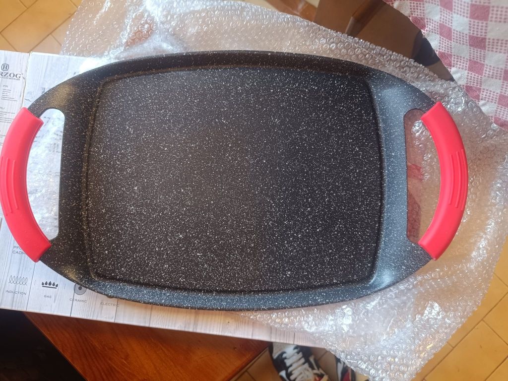 Grelhador em cerâmica, para todo tipo de fogão
