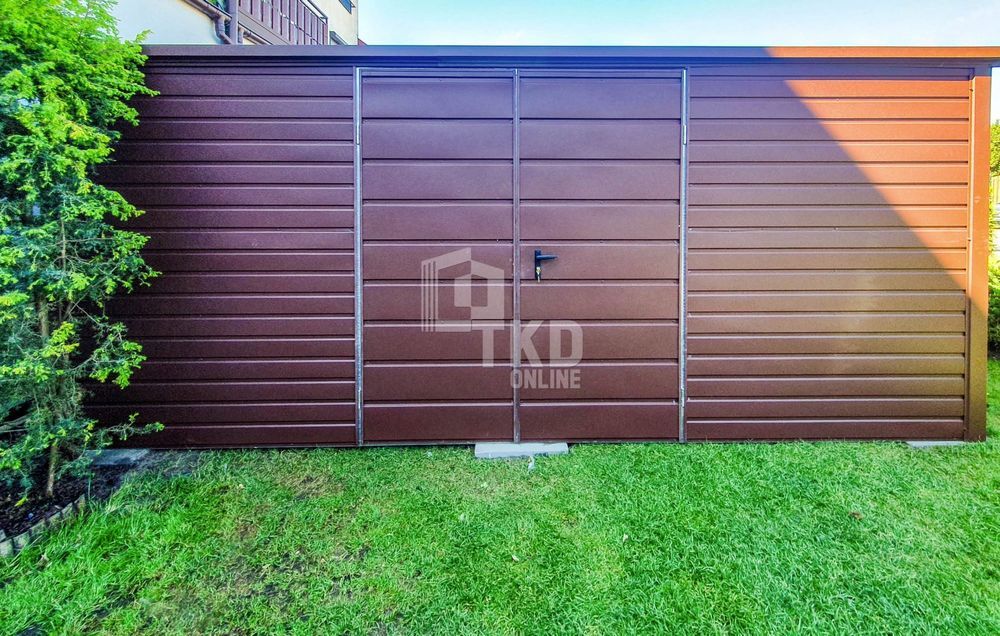 Schowek - Domek Ogrodowy 5,5X2M - Brama Dwuskrzydłowa - Okno Tkd246