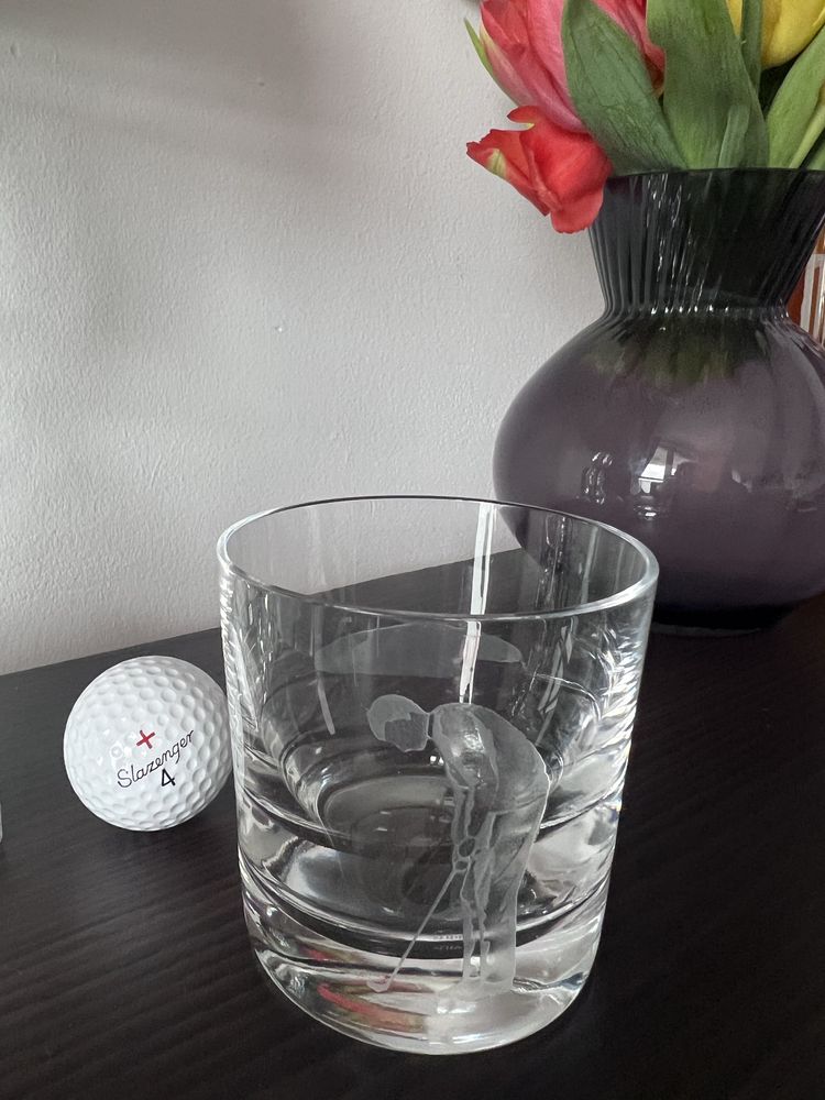 Szklanka do whisky  grawerowana Golf