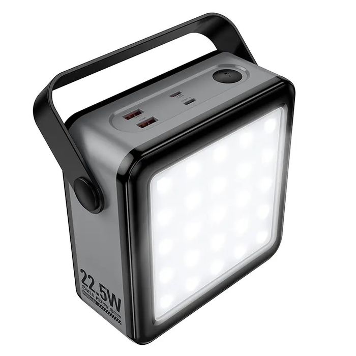 Павербанк 80000mAh з ліхтарем та швидкою зарядкою 22.5Вт HOCO J161