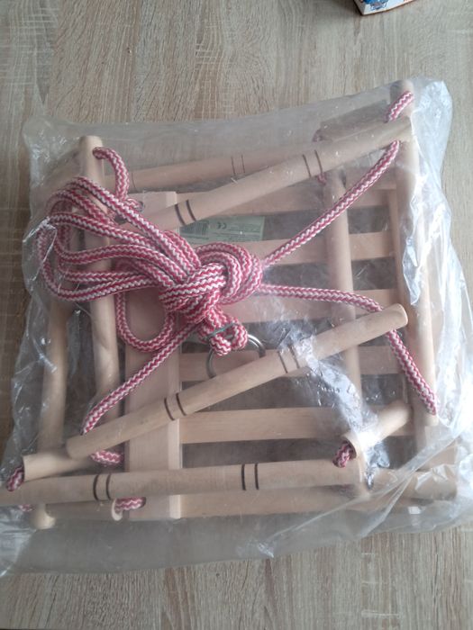 Huśtawka drewniana szczebelkowa nowa