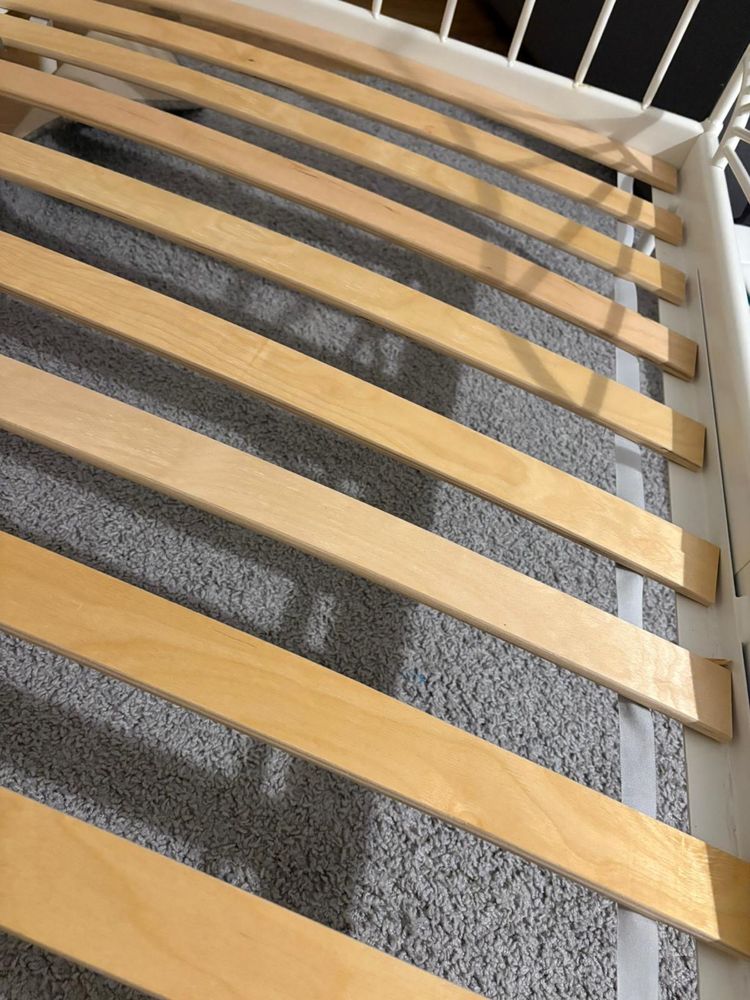 Łóżko dziecięce Ikea Minnen białe + materac