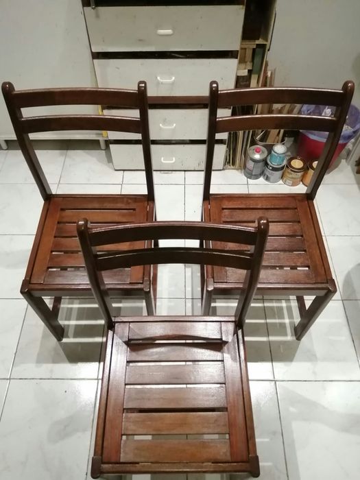 Conjunto Cadeiras de Madeira