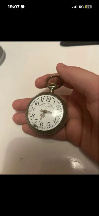 Relógio de bolso antigo Roskopf