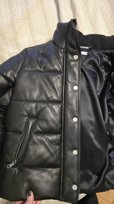 Шкіряна зимова куртка пуховик Tommy Hilfiger