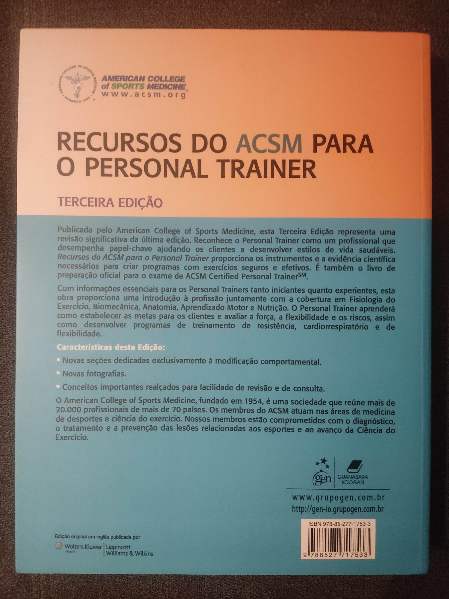 Recursos do ACSM para o Personal Trainer