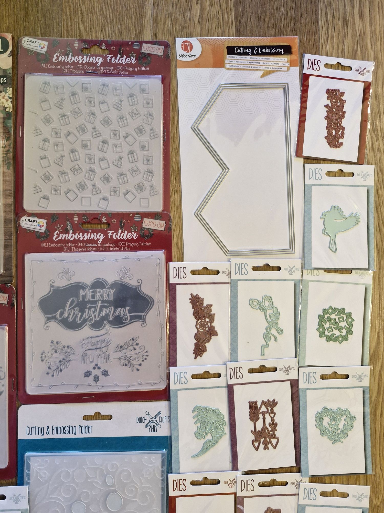 Zestaw scrapbooking foldery wytłaczanie wykrojniki