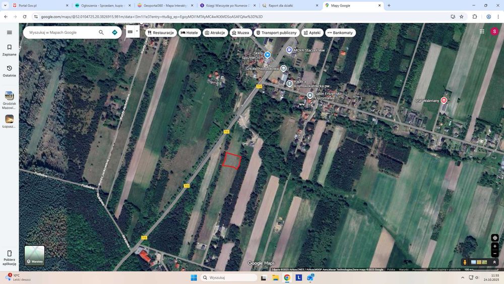 Działka budowlana Waleriany/ Żyrardów