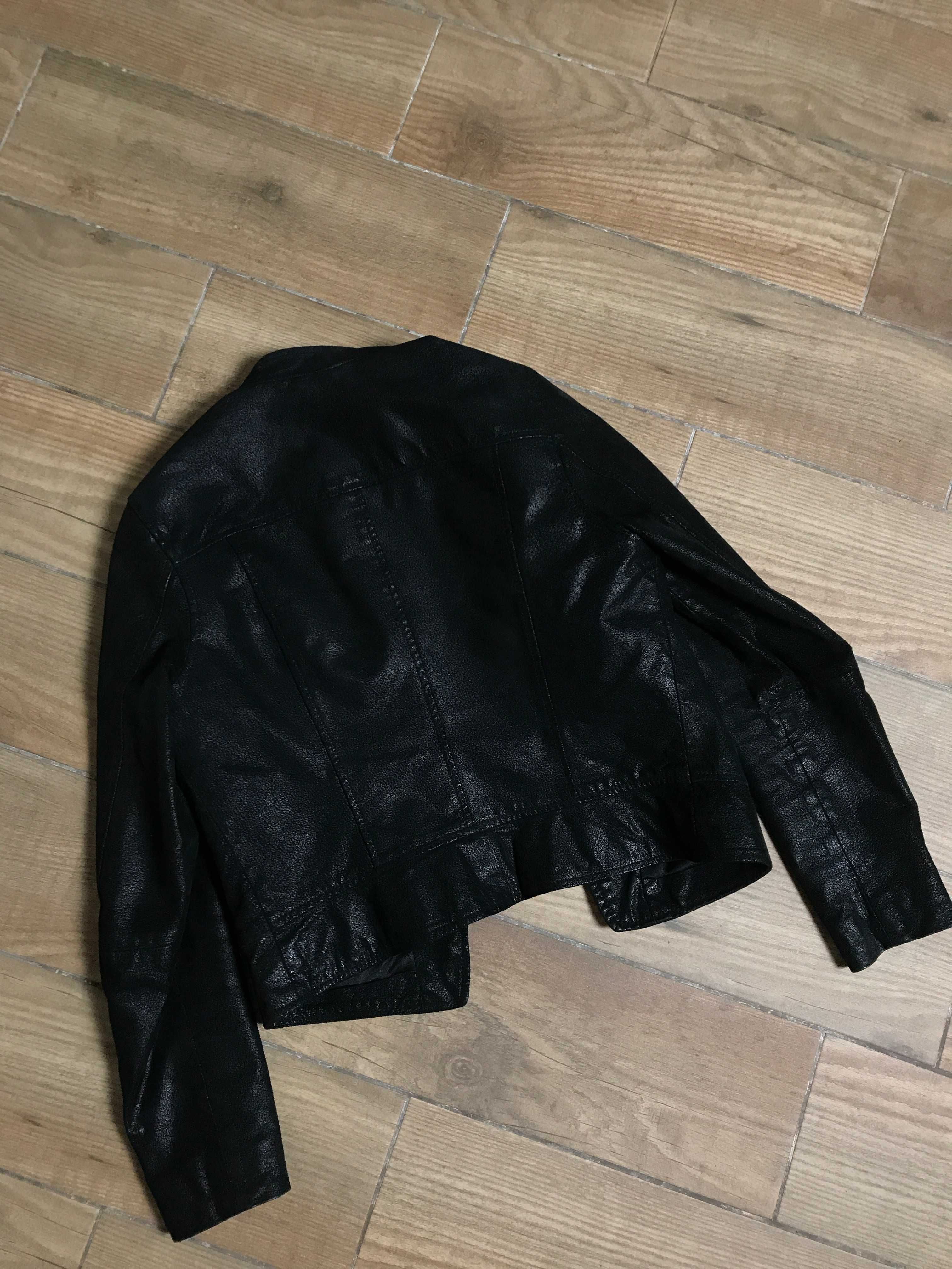 New Look Leather Jacket женская кожаная косуха