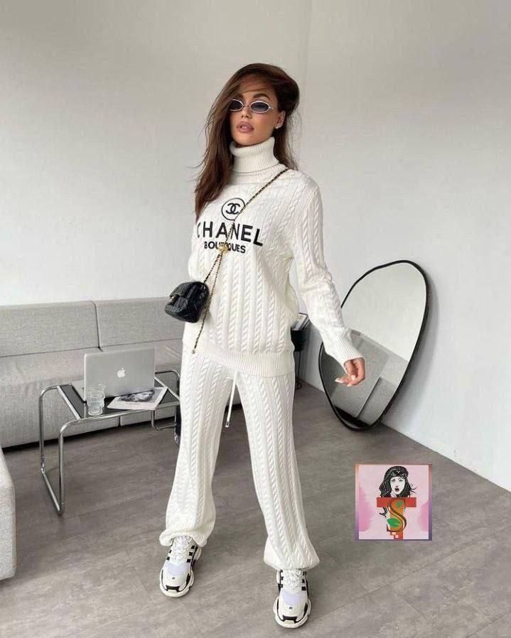 OLD MONEY STYLE Жіночий осінній костюм двійка Chanel тренд весна 2024