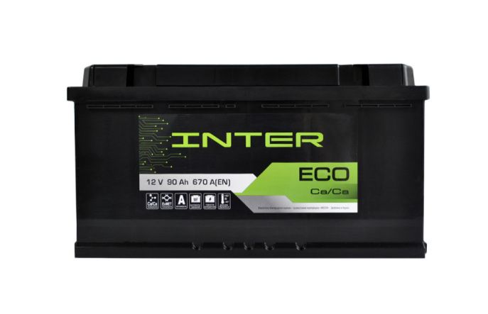 Автомобільний акумулятор INTER Eco (L5) 90Ah 670A R+
