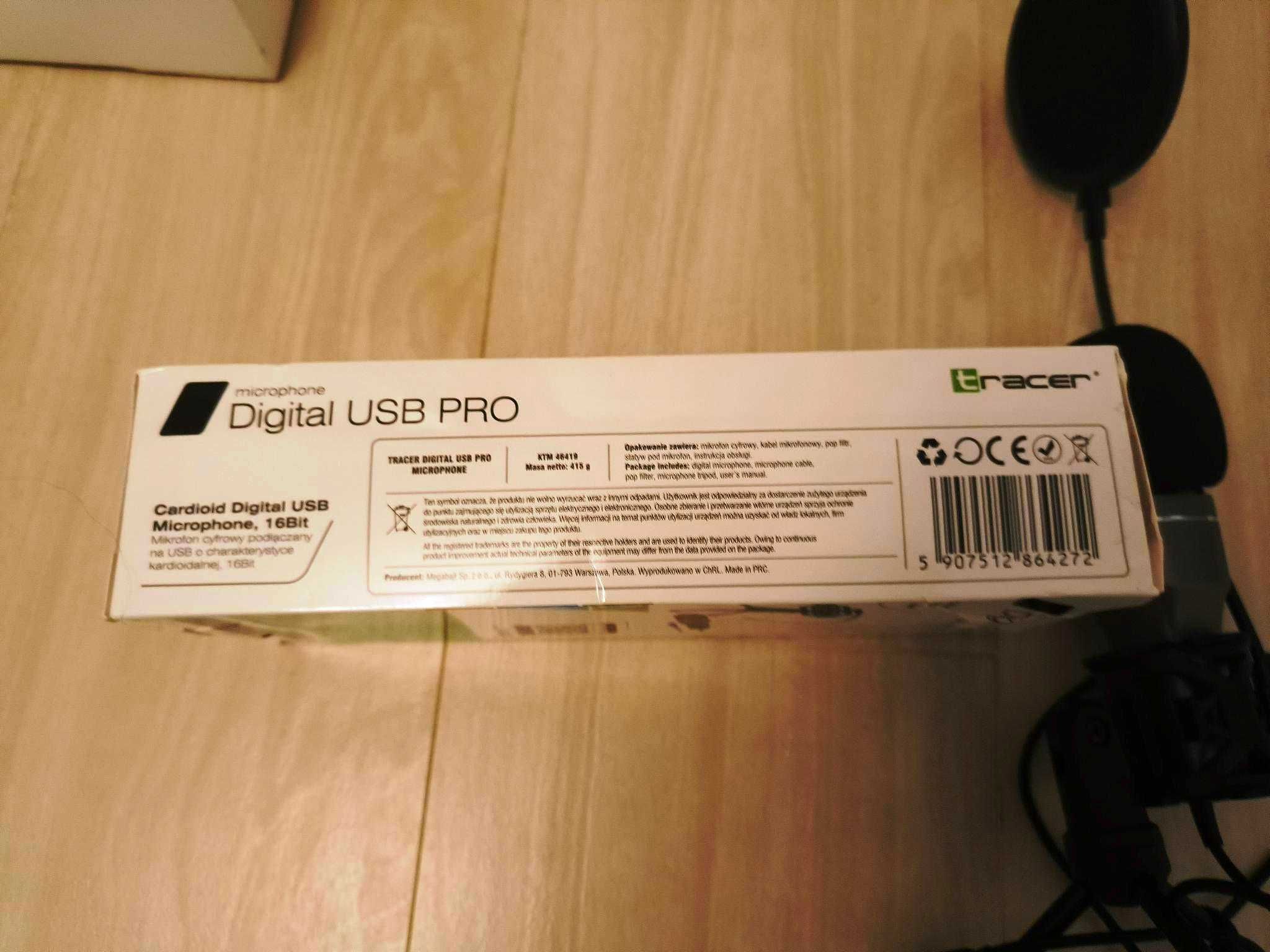 mikrofon cyfrowy podłączany na usb, 16 Bit
