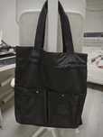 torebka plecak shopper bag pojemna duża torba czarna pojemna