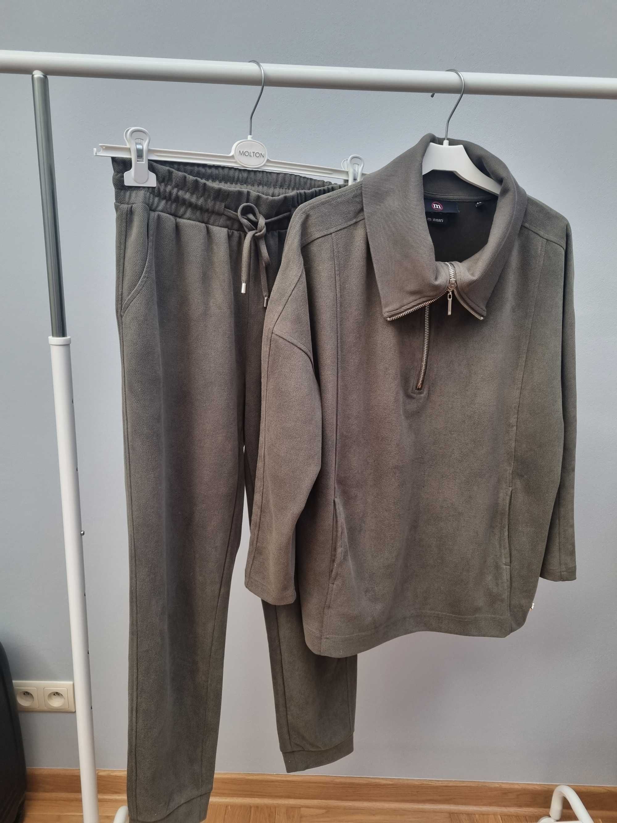 Komplet dres bluza i spodnie Monnari 42/XL  khaki idealny JAK NOWY