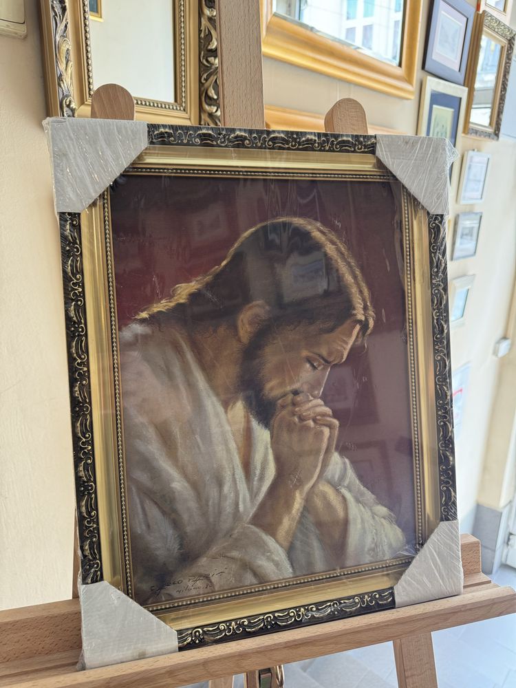 Obraz Jezus w ozdobnej Ramie - reprodukcjia