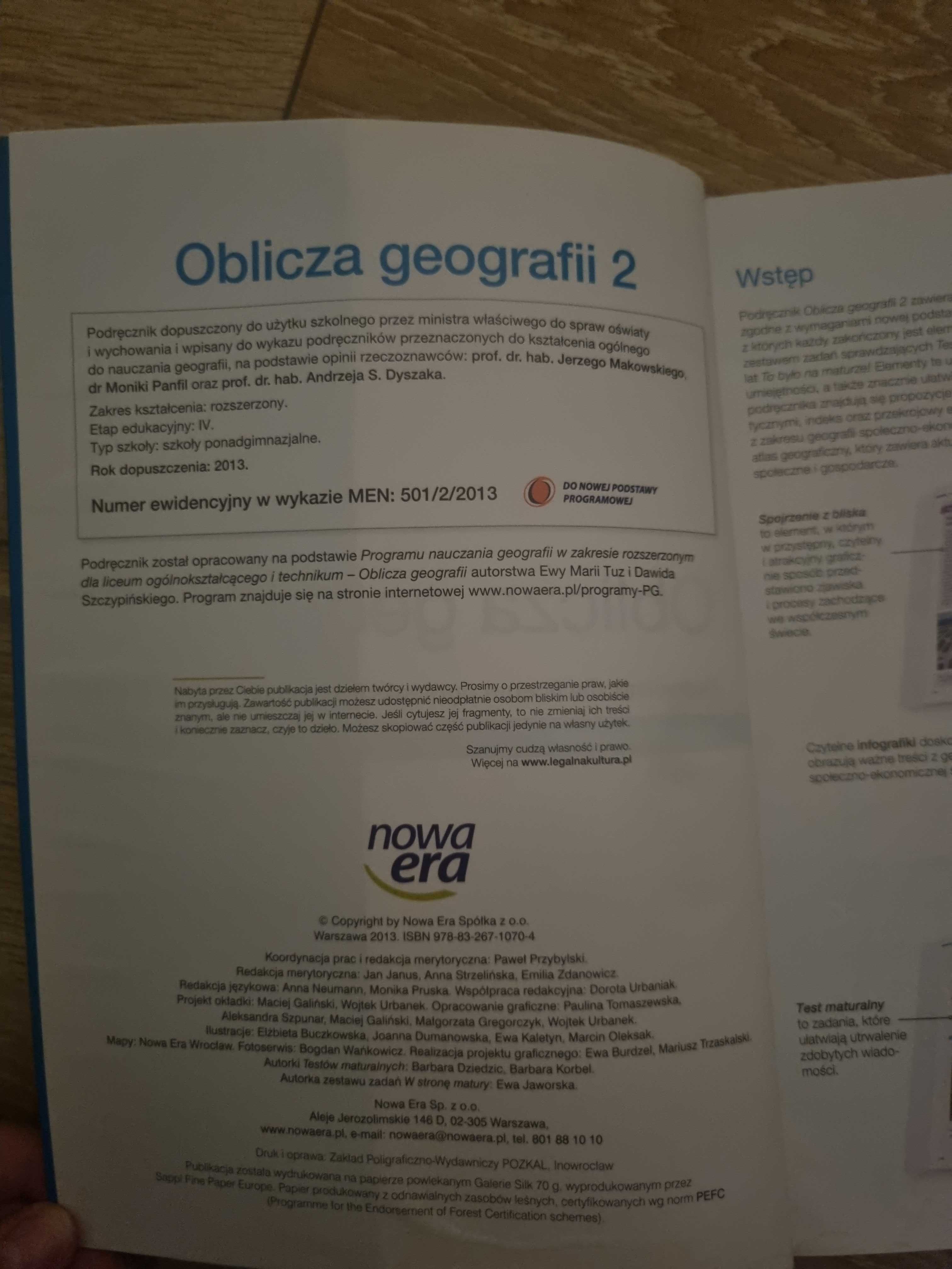 Oblicza geografii 2 Nowa era zakres rozszerzony